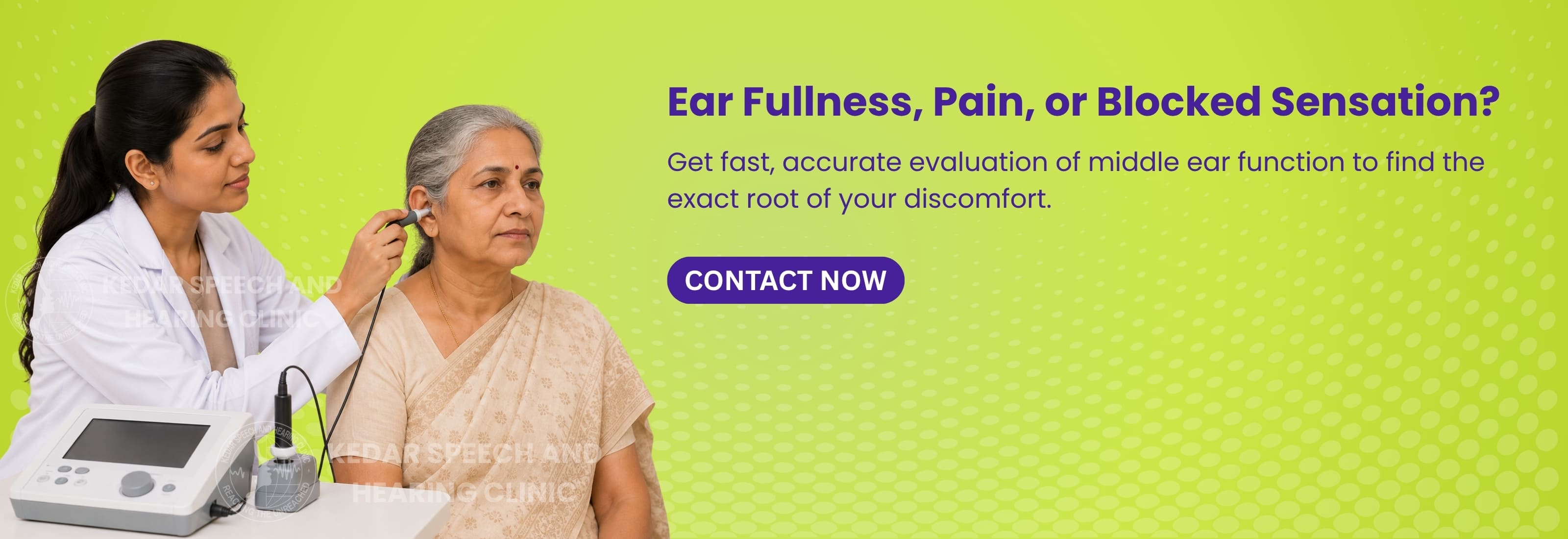 Impedance Test at Kedar Speech and Hearing Clinic